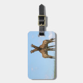 Giraffe paart Gepäckanhänger (Vorderseite vertikal)