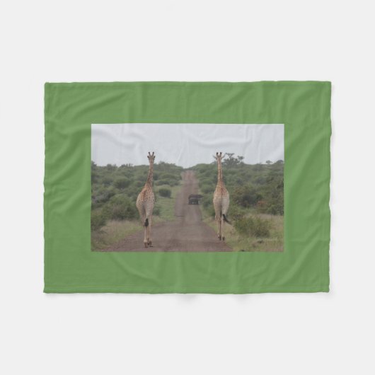 Giraffe paart niedliches personifizieren der fleecedecke (Vorderseite (Horizontal))