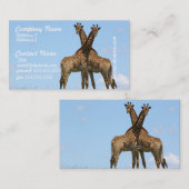 Giraffe paart Visitenkarten Visitenkarte (Vorne/Hinten)