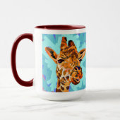 Giraffe Painting - Gift for Animal Lovers Tasse (Links)