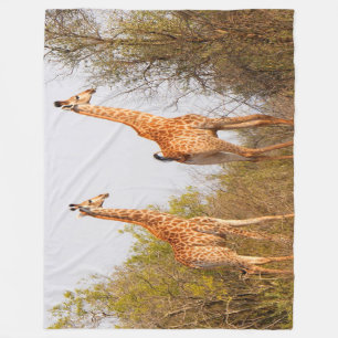 Giraffe Pair Fleecedecke
