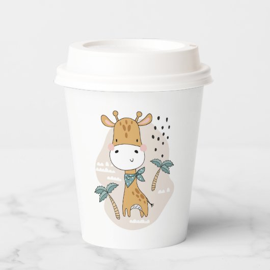 Giraffe Paper Cups Pappbecher (Vorderseite)