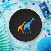 Giraffe-Papierplatte Pappteller (Party)