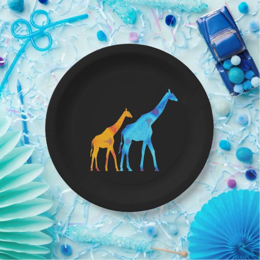 Giraffe-Papierplatte Pappteller (Party)