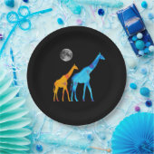 Giraffe-Papierplatte Pappteller (Party)