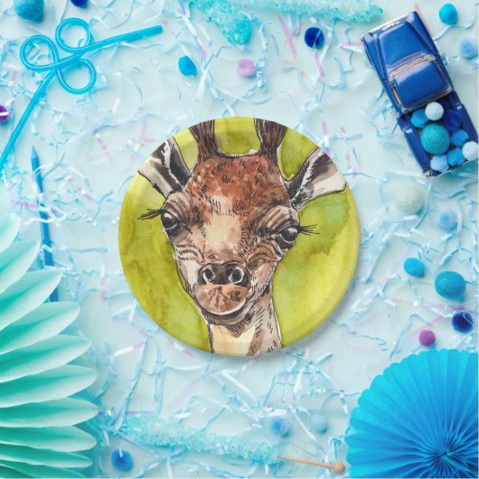 Giraffe Pappteller (Party)