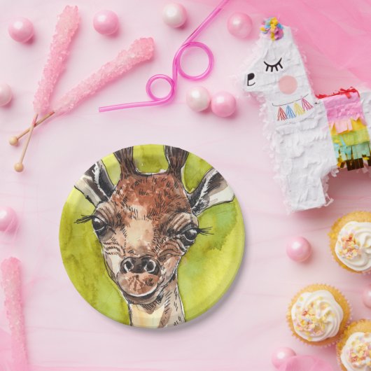 Giraffe Pappteller (Party)