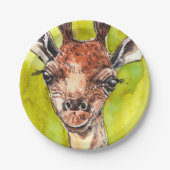 Giraffe Pappteller (Vorderseite)