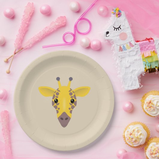 Giraffe Pappteller (Party)