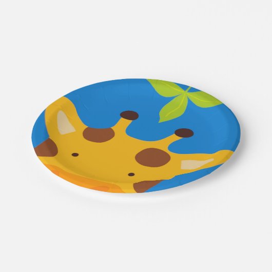 Giraffe Pappteller (Schrägansicht)