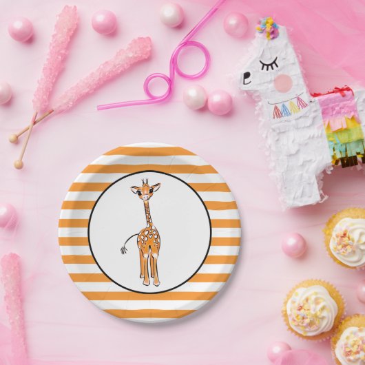 Giraffe Pappteller (Party)
