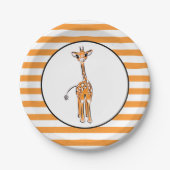 Giraffe Pappteller (Vorderseite)