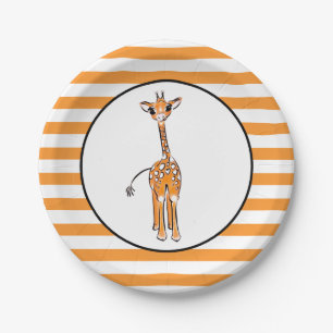 Giraffe Pappteller
