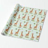 Giraffe Parade Baby Gift Wrap Geschenkpapier (Ungerollt)