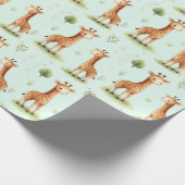 Giraffe Parade Baby Gift Wrap Geschenkpapier (Ecke)