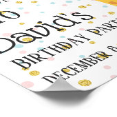 Giraffe, Party-Begrüßungszeichen Poster (Ecke)