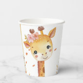 "Giraffe Party Paper Cup" Pappbecher (Rückseite)
