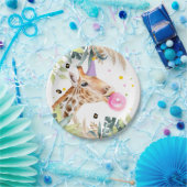 Giraffe Party Tiere Geburtstag Zoo Girl Safari Pappteller (Party)