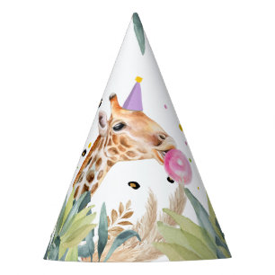 Giraffe Party Tiere Safari Wilde Tiere Geburtstag Partyhütchen