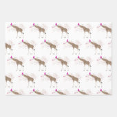 Giraffe Partying Safari Tiere mit einem Party Geschenkpapier Set (Vorderseite 2)