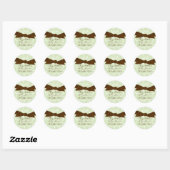 Giraffe Pattern Baby Shower Stickers (Blatt)