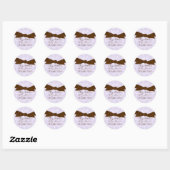 Giraffe Pattern Baby Shower Stickers (Blatt)