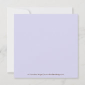 Giraffe Pattern Babydusche Einladung mit Braunschw (Rückseite)