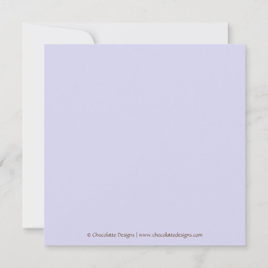 Giraffe Pattern Babydusche Einladung mit Braunschw (Rückseite)