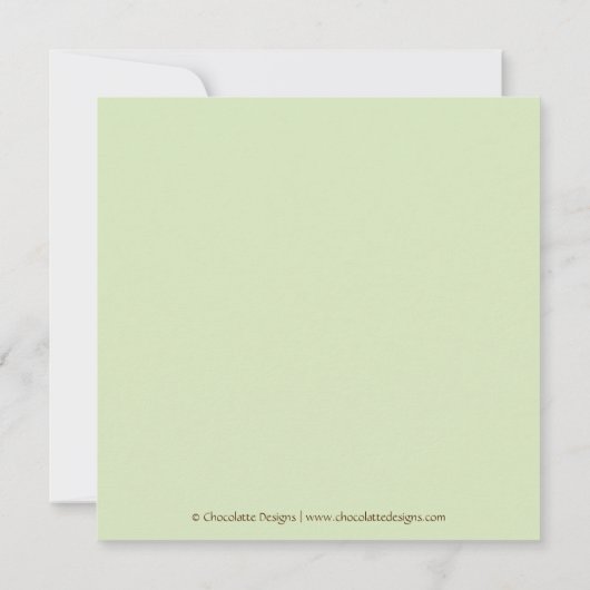 Giraffe Pattern Babydusche Einladung mit Braunschw (Rückseite)