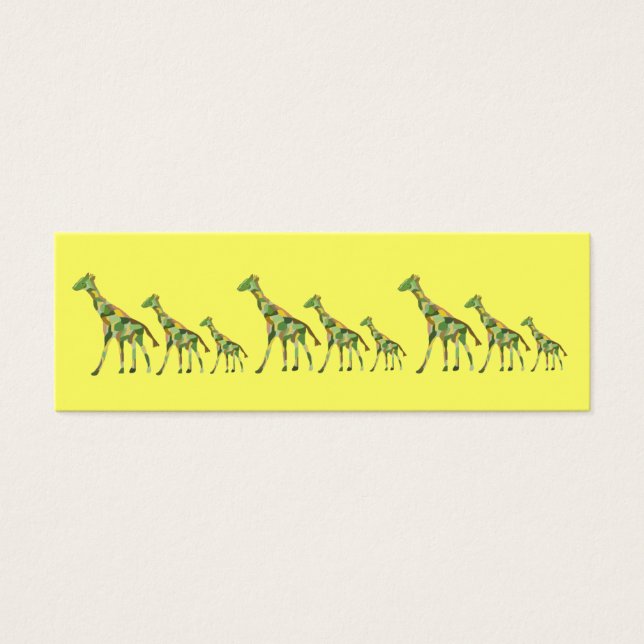 Giraffe Pattern Lesezeichen (Vorderseite)