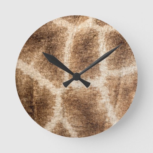 Giraffe pattern runde wanduhr (Vorderseite)