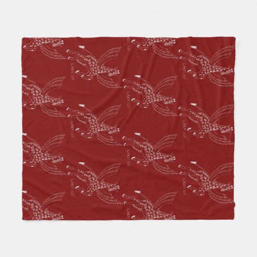 Giraffe + pegasus = Giraffsus Fleecedecke (Vorderseite (Horizontal))