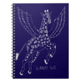 Giraffe + pegasus = Giraffsus Notizblock (Vorderseite)