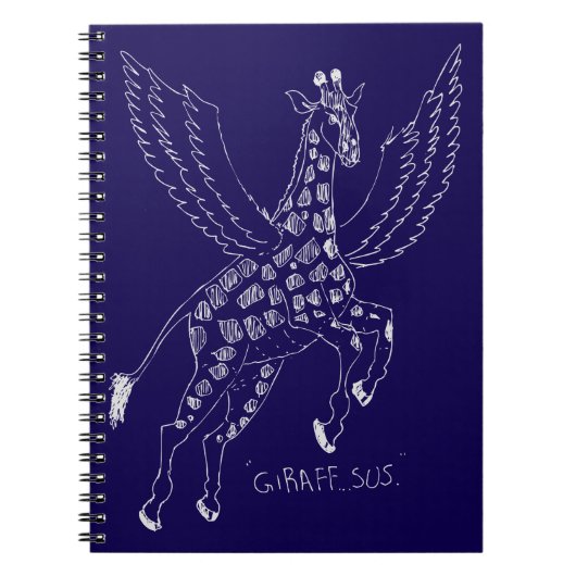 Giraffe + pegasus = Giraffsus Notizblock (Vorderseite)