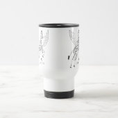 Giraffe + pegasus = Giraffsus Reisebecher (Mittel)