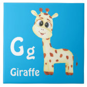 Giraffe personalisieren ABC: Buchstabe G - Ihren N Fliese (Vorderseite)