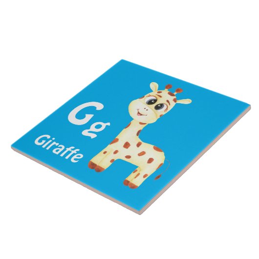 Giraffe personalisieren ABC: Buchstabe G - Ihren N Fliese (Seite)