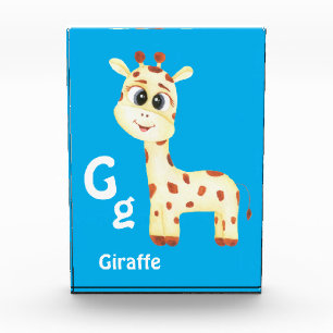 Giraffe personalisieren ABC: Buchstabe G - Ihren N Fotoblock