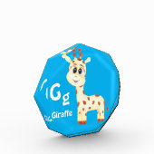 Giraffe personalisieren ABC: Buchstabe G - Ihren N Fotoblock (Links)