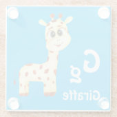 Giraffe personalisieren ABC: Buchstabe G - Ihren N Glasuntersetzer (Rückseite)