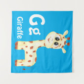 Giraffe personalisieren ABC: Buchstabe G - Ihren N Wandteppich (Vorderseite (Horizontal))