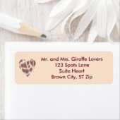 Giraffe Personalisierte Adressenmarken (Insitu)