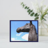 Giraffe Pferdepostkarten Postkarte (Stehend Vorderseite)