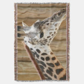 Giraffe Picture Throw Blanket Decke (Vorderseite Vertikal)