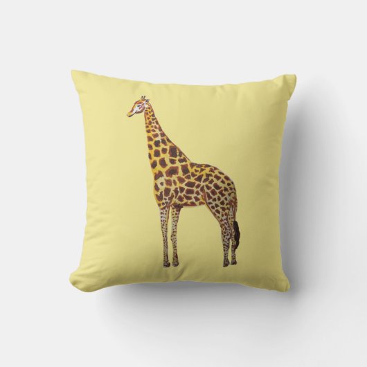 Giraffe Pinselstrich Kissen (Vorderseite)