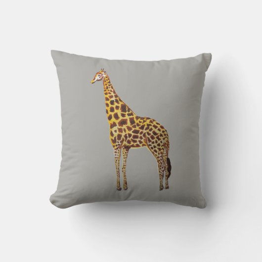 Giraffe Pinselstrich Kissen (Vorderseite)