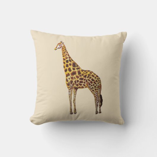 Giraffe Pinselstrich Kissen (Vorderseite)
