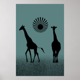 Giraffe-Plakat Poster