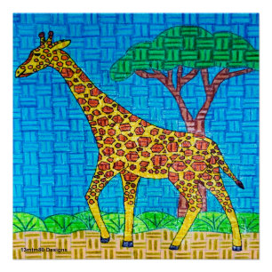 Giraffe - Plakatwerbung Poster