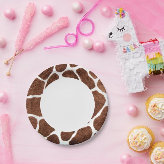 Giraffe-Plätze Pappteller (Party)